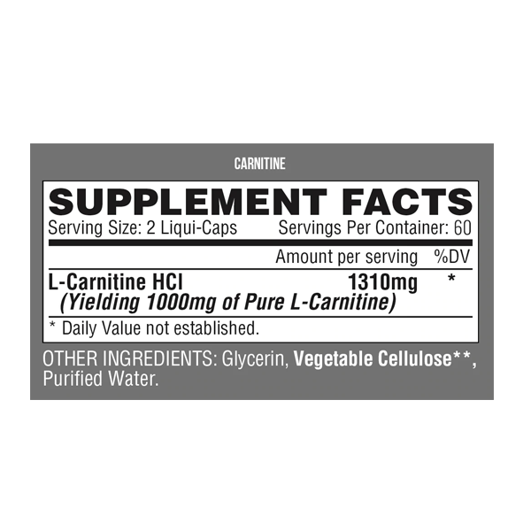 NUTREX Lipo 6 L Carnitine - Convert Fat To Energy & Increase Endurance