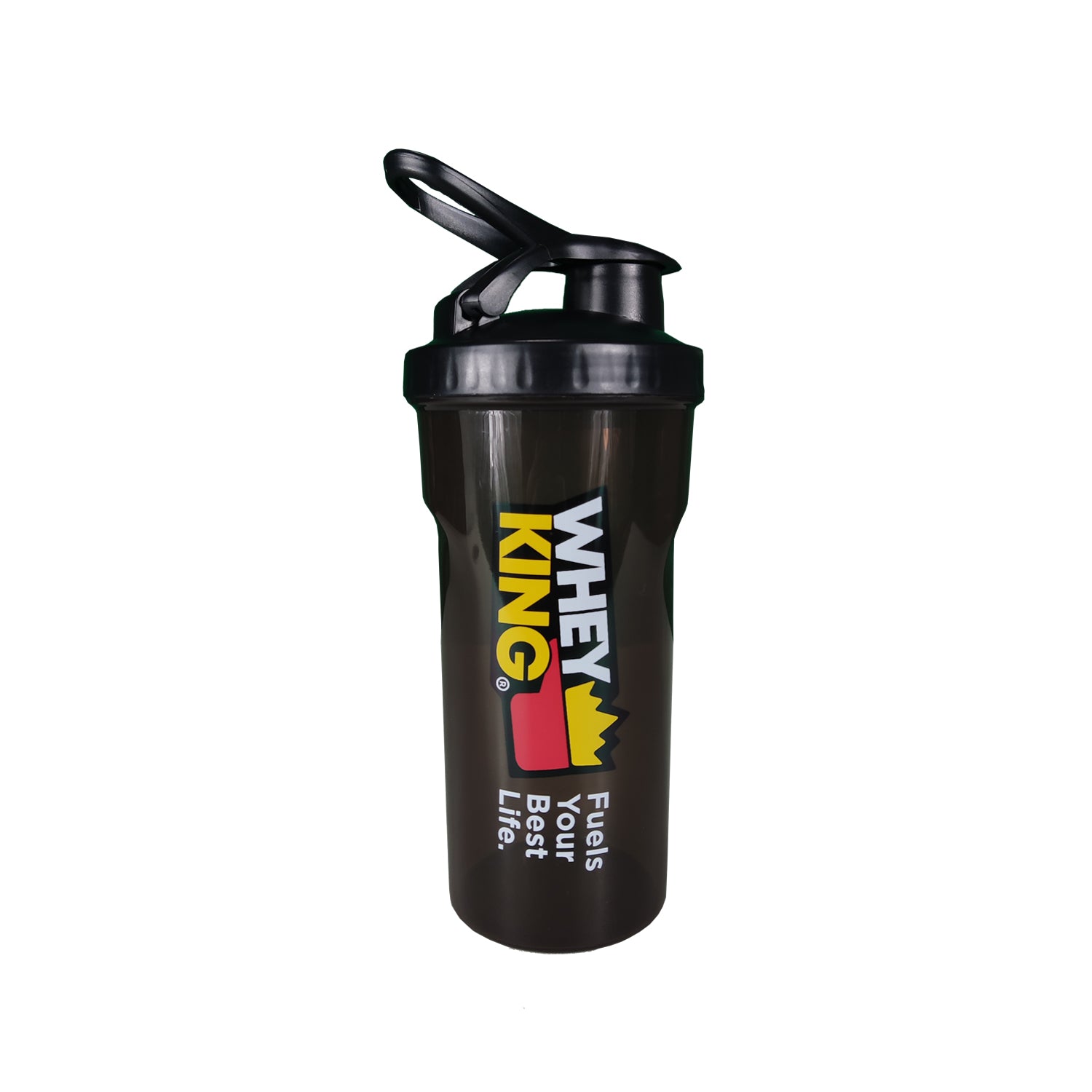 WHEY KING SHAKER - FUELS YOUR BEST LIFE PRINT (BLACK)