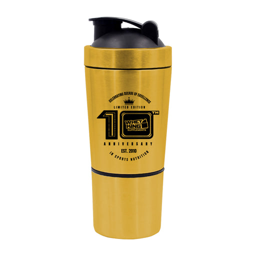 Shop WHEY KING 10TH ANNIVERSARY SHAKER GOLD Online | Whey King Supplements Philippines | Where To Buy WHEY KING 10TH ANNIVERSARY SHAKER GOLD Online Philippines